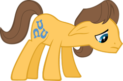 Size: 900x589 | Tagged: safe, artist:gyrotech, character:caramel, species:earth pony, species:pony, episode:winter wrap up, g4, my little pony: friendship is magic, background pony, male, sad, simple background, solo, stallion, transparent background, vector