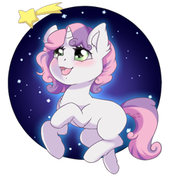 Size: 688x688 | Tagged: safe, artist:tokokami, character:sweetie belle, species:pony, species:unicorn, cute, diasweetes, female, filly, hnnng, simple background, smiling, solo, transparent background