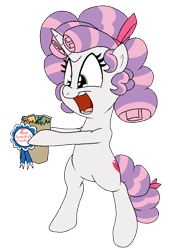 Size: 579x852 | Tagged: safe, artist:bennimarru, character:sweetie belle, alternate hairstyle, bipedal, candy, clothing, costume, food, implied cozy glow, nightmare night, open mouth, smiling, solo