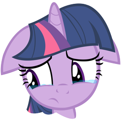 Size: 8000x8000 | Tagged: artist needed, source needed, useless source url, safe, artist:choopy, character:twilight sparkle, character:twilight sparkle (unicorn), species:pony, species:unicorn, episode:winter wrap up, g4, my little pony: friendship is magic, absurd resolution, crying, floppy ears, simple background, solo, teary eyes, transparent background, vector