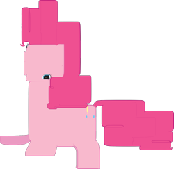 Size: 1060x1032 | Tagged: artist needed, safe, character:pinkie pie, species:earth pony, species:pony, female, mare, photoshop, simple background, solo, stock vector, transparent background, wat, weird
