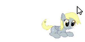 Size: 300x150 | Tagged: artist needed, safe, character:derpy hooves, species:pegasus, species:pony, animated, behaving like a cat, chase, cursor, cute, cutie mark, dawwww, derpabetes, derpy doing derpy things, female, gif, happy, hnnng, mare, simple background, solo, transparent background, weapons-grade cute
