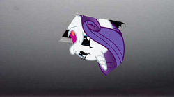 Size: 550x307 | Tagged: artist needed, safe, character:rarity, species:pony, species:unicorn, ceiling pony, female, mare, solo