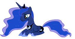 Size: 7088x3755 | Tagged: artist needed, safe, character:princess luna, species:alicorn, species:pony, episode:luna eclipsed, g4, my little pony: friendship is magic, sad, simple background, solo, transparent background, vector