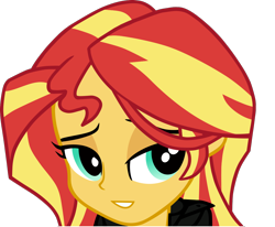 Size: 1122x925 | Tagged: artist needed, safe, character:sunset shimmer, my little pony:equestria girls, bedroom eyes, female, simple background, solo, transparent background, vector