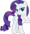 Size: 845x945 | Tagged: artist needed, safe, character:rarity, species:pony, species:unicorn, g4, bedroom eyes, female, lidded eyes, looking sideways, mare, raised hoof, simple background, solo, three quarter view, transparent background, vector