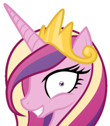 Size: 516x588 | Tagged: artist needed, safe, character:princess cadance, species:alicorn, species:pony, decadence, female, mare, rapeface, simple background, solo, white background