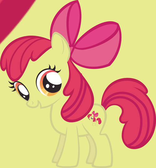 Size: 500x540 | Tagged: artist needed, source needed, safe, character:apple bloom, alternate cutie mark, animated, cutie mark, droste effect, hilarious in hindsight, recursion