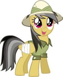 Size: 591x721 | Tagged: artist needed, safe, character:daring do, species:pegasus, species:pony, bandage, female, injured wing, mare, solo