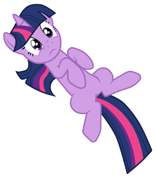Size: 3115x3500 | Tagged: safe, artist:junkiesnewb, character:twilight sparkle, character:twilight sparkle (unicorn), species:pony, species:unicorn, episode:lesson zero, g4, my little pony: friendship is magic, cute, eye shimmer, female, frown, mare, on back, simple background, solo, transparent background, twiabetes, vector
