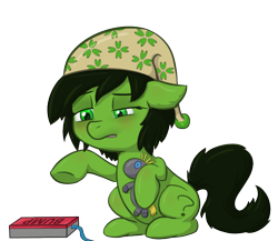 Size: 688x596 | Tagged: artist needed, safe, oc, oc only, oc:filly anon, species:earth pony, species:pony, book, bump, female, filly, plushie, simple background, solo, transparent background