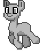 Size: 140x184 | Tagged: artist needed, safe, oc, oc only, pony town, animated, gif, pixel art, running, simple background, smiling, solo, transparent background