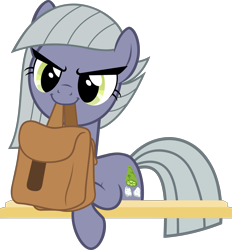 Size: 2780x3000 | Tagged: artist needed, source needed, safe, character:limestone pie, species:earth pony, species:pony, >:), bag, cute, limabetes, nom, simple background, smiling, smirk, solo, to saddlebags and back again, transparent, transparent background, vector