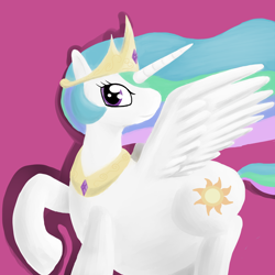 Size: 2000x2000 | Tagged: artist needed, source needed, safe, character:princess celestia, belly, big belly, chubbylestia, fat, obese, simple background, solo