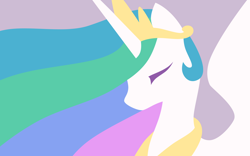Size: 2400x1500 | Tagged: safe, artist:megasweet, character:princess celestia, species:alicorn, species:pony, explicit source, eyes closed, lineless, solo, wallpaper