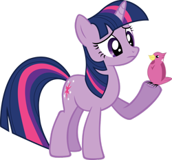 Size: 900x836 | Tagged: artist needed, safe, character:twilight sparkle, character:twilight sparkle (unicorn), species:bird, species:pony, species:unicorn, episode:a canterlot wedding, g4, my little pony: friendship is magic, raised hoof, simple background, solo, transparent background, vector