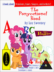 Size: 426x572 | Tagged: artist needed, safe, edit, character:granny smith, character:pinkie pie, character:scootaloo, character:twilight sparkle, species:pegasus, species:pony, book, parody, veggietales