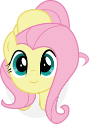 Size: 733x1024 | Tagged: artist needed, safe, character:fluttershy, species:pegasus, species:pony, episode:the hooffields and mccolts, g4, my little pony: friendship is magic, cute, female, looking at you, mare, pink mane, shyabetes, simple background, solo, transparent background