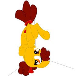 Size: 960x960 | Tagged: artist needed, safe, oc, oc only, oc:khakislacks, species:earth pony, species:pony, awkward pose, bored, face down ass up, grump, male, simple background, solo, stallion, white background