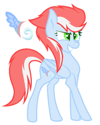 Size: 424x527 | Tagged: artist needed, safe, base used, oc, oc only, oc:wind wing, species:pegasus, species:pony, simple background, solo, white background