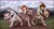 Size: 2560x1400 | Tagged: safe, artist:livingcolor1234, oc, oc only, oc:king mirael, oc:king phoenix, oc:light knight, species:alicorn, species:pegasus, species:pony, alicorn oc, bow, commission, fine art parody, hybrid, manticore, ponies riding cats, riding, sword, weapon