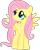 Size: 1280x1602 | Tagged: safe, artist:moongazeponies, character:fluttershy, species:pegasus, species:pony, g4, cute, female, mare, shyabetes, simple background, smiling, solo, transparent background, vector