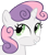 Size: 2247x2500 | Tagged: safe, artist:theanonwho, character:sweetie belle, species:pony, species:unicorn, looking back, simple background, smirk, transparent background, vector