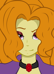 Size: 2300x3128 | Tagged: artist needed, safe, character:adagio dazzle, equestria girls:rainbow rocks, g4, my little pony:equestria girls, come hither, gem, jewelry, looking at you, necklace, seductive, seductive look, siren gem