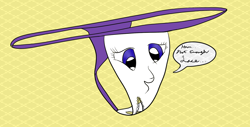 Size: 1280x652 | Tagged: artist needed, safe, character:rarity, 30 minute art challenge, clothing, inanimate tf, panties, pantified, thong, transformation, underwear