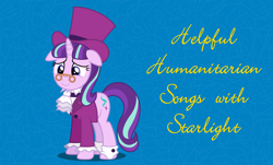 Size: 1642x994 | Tagged: artist needed, safe, edit, character:snowfall frost, character:starlight glimmer, silly songs, veggietales