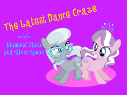 Size: 800x600 | Tagged: artist needed, safe, edit, character:diamond tiara, character:silver spoon, butt to butt, butt touch, silly songs, veggietales