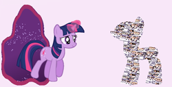 Size: 1058x538 | Tagged: artist needed, safe, artist:cupcakescankill, character:twilight sparkle, episode:magic duel, g4, my little pony: friendship is magic, crossover, missingno, pokémon, ponified