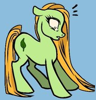 Size: 188x195 | Tagged: artist needed, source needed, safe, edit, species:earth pony, species:pony, cornelia hale, cutie mark, earth, female, leaf, mare, ponified, simple background, solo, w.i.t.c.h.