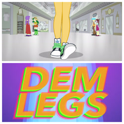 Size: 1936x1936 | Tagged: safe, edit, screencap, character:bright idea, character:starlight, character:sunset shimmer, character:velvet sky, episode:good vibes, eqg summertime shorts, g4, my little pony:equestria girls, bright idea, converse, leg focus, legs, pictures of legs, shoes, sneakers, starlight, starshine, sweet leaf, teen titans go, velvet sky