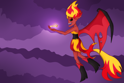 Size: 1024x683 | Tagged: artist needed, safe, character:sunset satan, character:sunset shimmer, equestria girls:equestria girls, g4, my little pony:equestria girls, crown, demon, jewelry, regalia, sunset satan