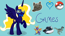 Size: 1024x567 | Tagged: artist needed, safe, edit, editor:kaifloof, oc, oc:time vortex (kaifloof), species:alicorn, species:pony, clothing, glasses, recolor, twitch panel, vector, vector edit, wibbly wobbly timey wimey stuff