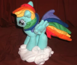 Size: 1425x1195 | Tagged: artist needed, safe, character:rainbow dash, cloud, cute, irl, photo, plushie