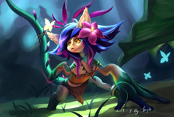 Size: 2993x2014 | Tagged: artist needed, safe, species:pony, fanfic art, league of legends, neeko, ponified, solo