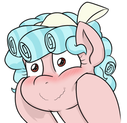 Size: 634x617 | Tagged: artist needed, safe, character:cozy glow, species:pegasus, species:pony, /mlp/, blushing, bow, cheeks, drawthread, hair bow, solo