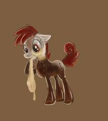 Size: 600x675 | Tagged: artist needed, safe, oc, oc only, oc:coke pony, food pony, mentos, mentos and diet coke, original species, simple background, solo