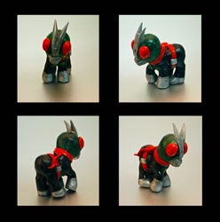 Size: 890x897 | Tagged: artist needed, safe, custom, irl, kamen rider, photo, ponified, toy