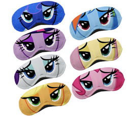 Size: 611x554 | Tagged: artist needed, safe, character:applejack, character:fluttershy, character:pinkie pie, character:princess luna, character:rainbow dash, character:rarity, character:twilight sparkle, species:pony, bedroom eyes, ebay, mask, merchandise, sleep mask