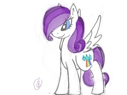 Size: 500x375 | Tagged: artist needed, safe, oc, oc only, parent:rainbow dash, parent:rarity, parents:raridash, species:pegasus, species:pony, magical lesbian spawn, offspring, solo
