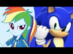 Size: 480x360 | Tagged: artist needed, source needed, useless source url, safe, character:rainbow dash, character:sonic the hedgehog, my little pony:equestria girls, crossover, sonic the hedgehog (series), thumbnail