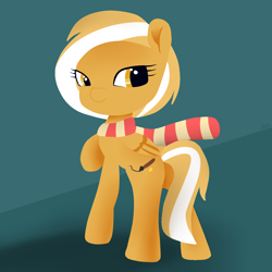 Size: 1560x1560 | Tagged: artist needed, safe, oc, oc only, oc:mareota, species:pegasus, species:pony, clothing, scarf, solo