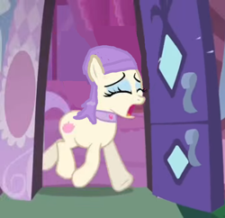 Size: 720x696 | Tagged: artist needed, safe, edit, edited screencap, screencap, character:vera, species:earth pony, species:pony, episode:the show stoppers, g4, my little pony: friendship is magic, carousel boutique, crying, exploitable meme, meme, ms paint, not rarity, solo, spa pony, vera's mane