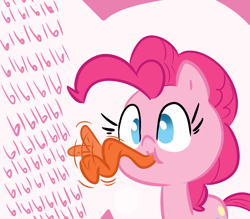 Size: 1400x1225 | Tagged: artist needed, source needed, safe, character:pinkie pie, species:pony, cute, diapinkes, female, long tongue, no pupils, onomatopoeia, raspberry, raspberry noise, silly, silly pony, solo, tongue out