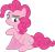 Size: 920x869 | Tagged: dead source, safe, artist:waranto, character:pinkie pie, species:earth pony, species:pony, female, lidded eyes, mare, raised hoof, simple background, sitting, transparent background, vector