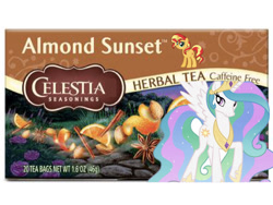 Size: 1024x768 | Tagged: artist needed, safe, edit, character:princess celestia, character:sunset shimmer, 1000 hours in ms paint, celestial seasonings, food, meme, parody, product, tea