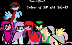Size: 425x263 | Tagged: artist needed, safe, character:applejack, character:fluttershy, character:pinkie pie, character:rainbow dash, character:rarity, character:twilight sparkle, species:earth pony, species:pegasus, species:pony, 1000 hours in ms paint, angry, black background, cloak, clothing, colors of zalgo pagie and zalgressa pagie, cute, derp, diapinkes, gray eyes, green eyes, happy, joy, lazy, light purple eyelashes, light purple eyes, normal, paranoia, paranoid, pink eyes, rage, raven (teen titans), ravenified, red eyes, sad, shyabetes, simple background, smiling, text, timid, twilight is not amused